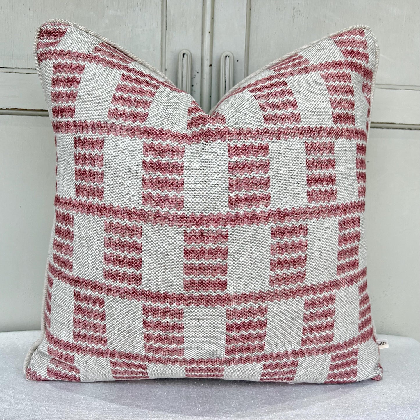 Cushions Made In Fermoie Cove Pale Pink Fabric Linen Cushion Pillow Throw Cover