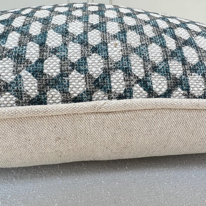 Cushions Made In Fermoie Neutral Black Teal Wicker Luxury Designer Decorative Linen Cushion Pillow Throw Cover