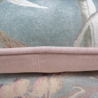 Colefax and Fowler OLeander Luxury Designer Blue Pink Decorative Cushion Pillow Cover