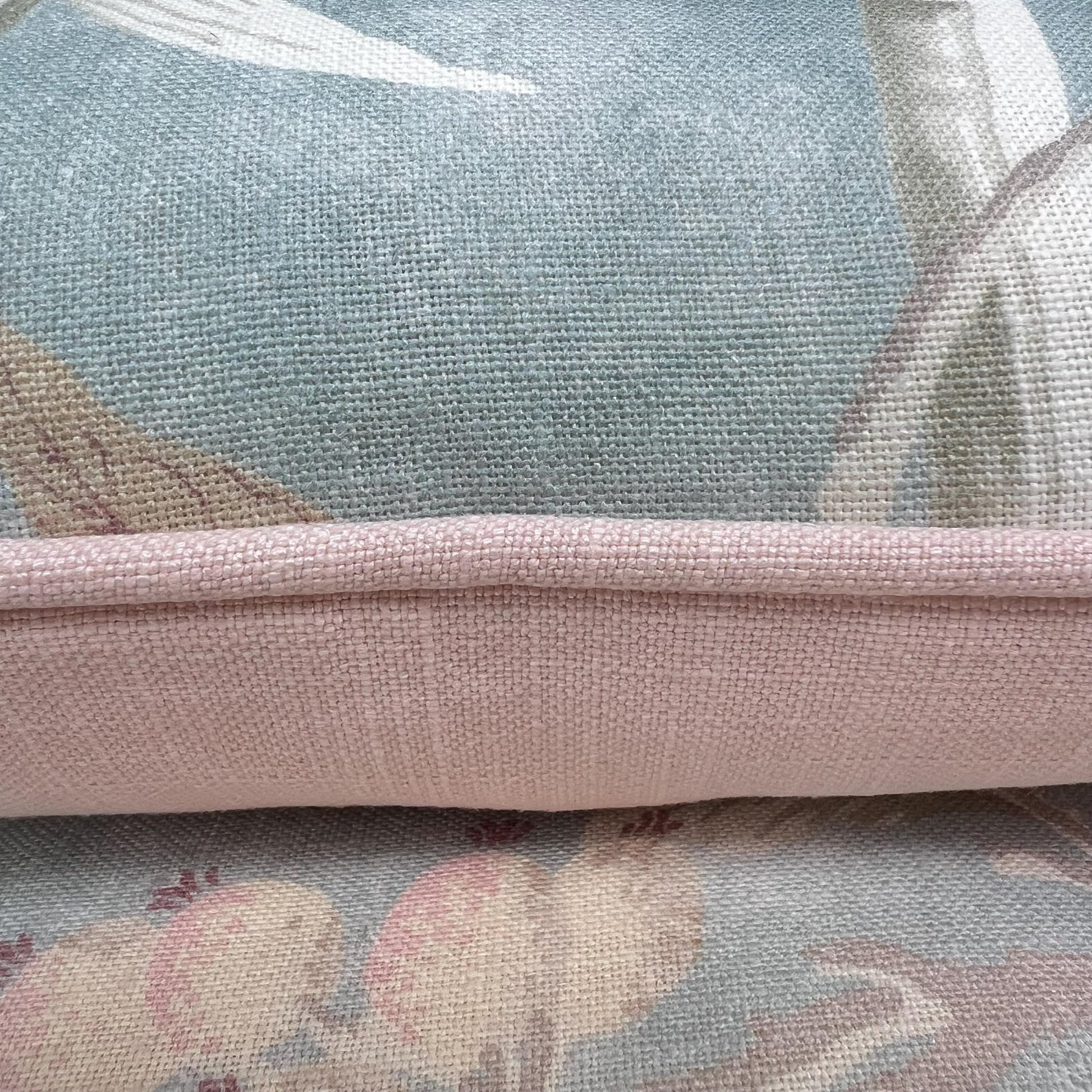 Colefax and Fowler OLeander Luxury Designer Blue Pink Decorative Cushion Pillow Cover