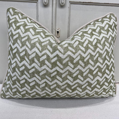 Cushions Made In Fermoie Chiltern Luxury Designer Decorative Soft Green Linen Cushion Pillow Throw Cover