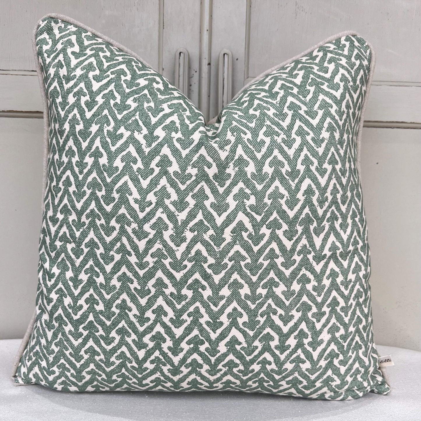 Cushions Made In Fermoie Rabanna Luxury Designer Decorative Green Cotton Cushion Pillow Throw Cover