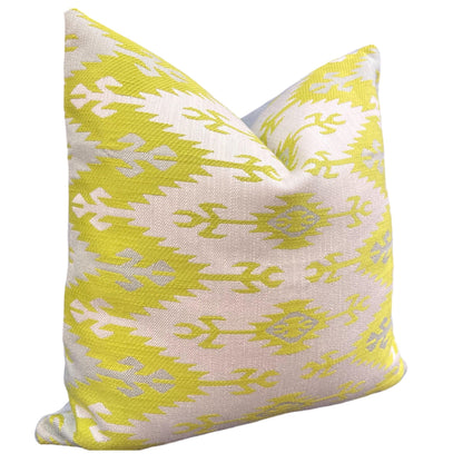 Luxury Designer Osborne and Little Palas Fabric Lime Grey Cushion Pillow Cover