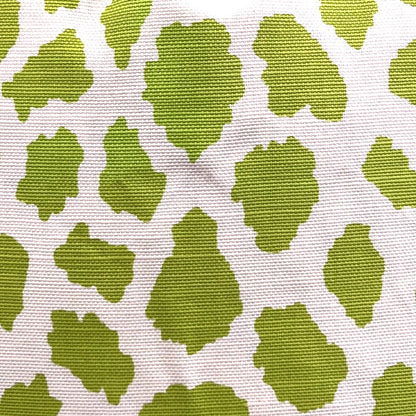 Luxury Designer Quadrille Cheetah Green Fabric Cushion Pillow Throw Cover