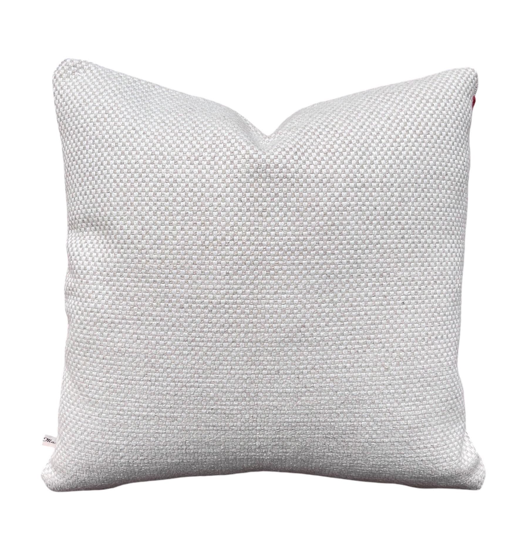 Luxury Designer Manuel Canovas Tanvi Orange Embroidery Textured Cushion Pillow Cover