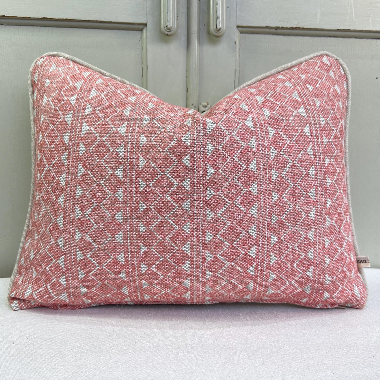 Cushions Made In Fermoie Quantock Luxury Designer Decorative Pink Linen Cushion Pillow Throw Cover