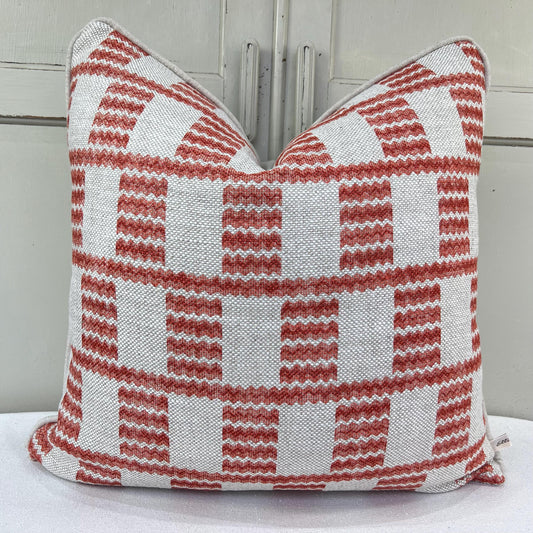 Cushions Made In Fermoie Cove Linen Luxury Designer Decorative Red Neutral Cushion Pillow Throw Cover