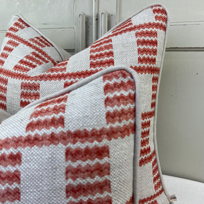 Cushions Made In Fermoie Cove Linen Luxury Designer Decorative Red Neutral Cushion Pillow Throw Cover