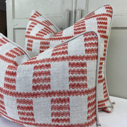 Cushions Made In Fermoie Cove Linen Luxury Designer Decorative Red Neutral Cushion Pillow Throw Cover