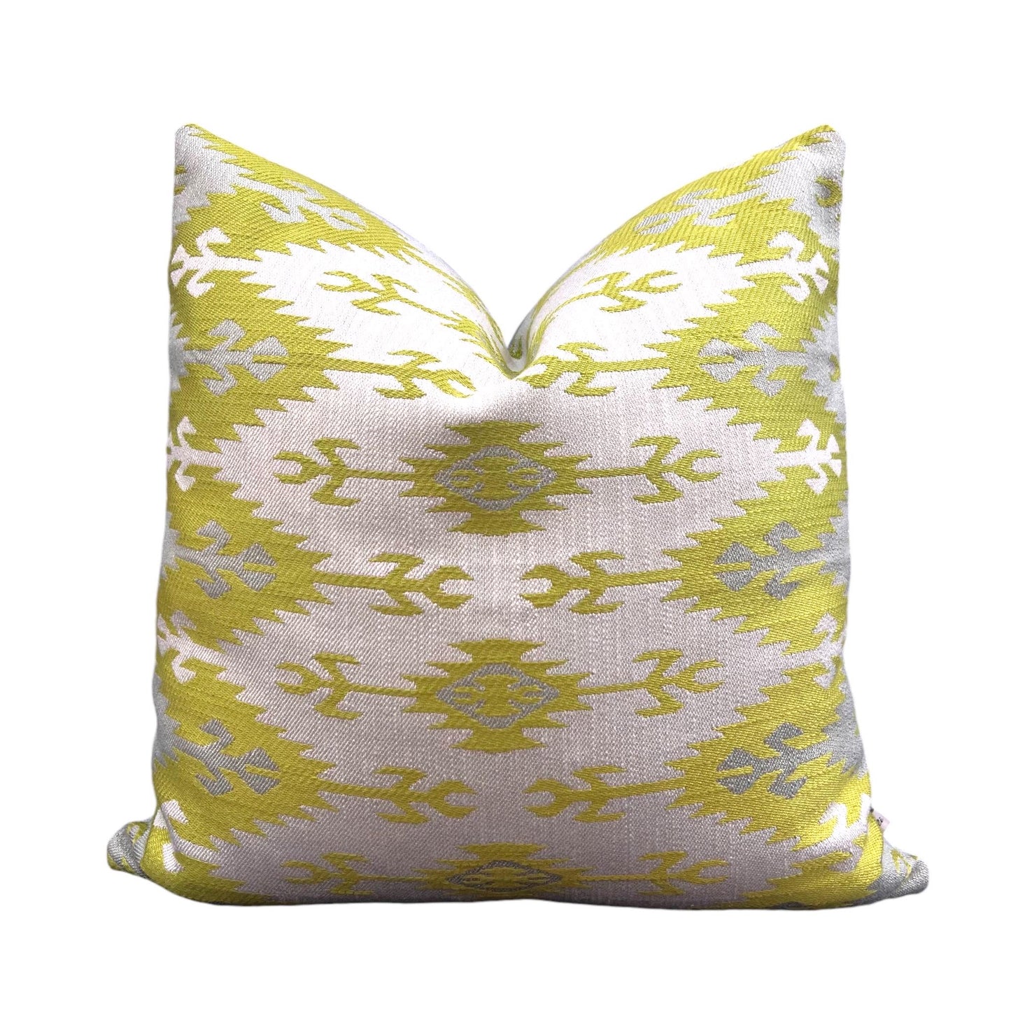 Luxury Designer Osborne and Little Palas Fabric Lime Grey Cushion Pillow Cover