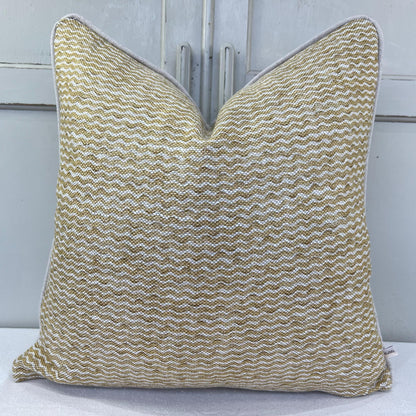 Cushions Made in Fermoie Popple Luxury Designer Straw Yellow Decorative Cushion Pillow Throw Cover