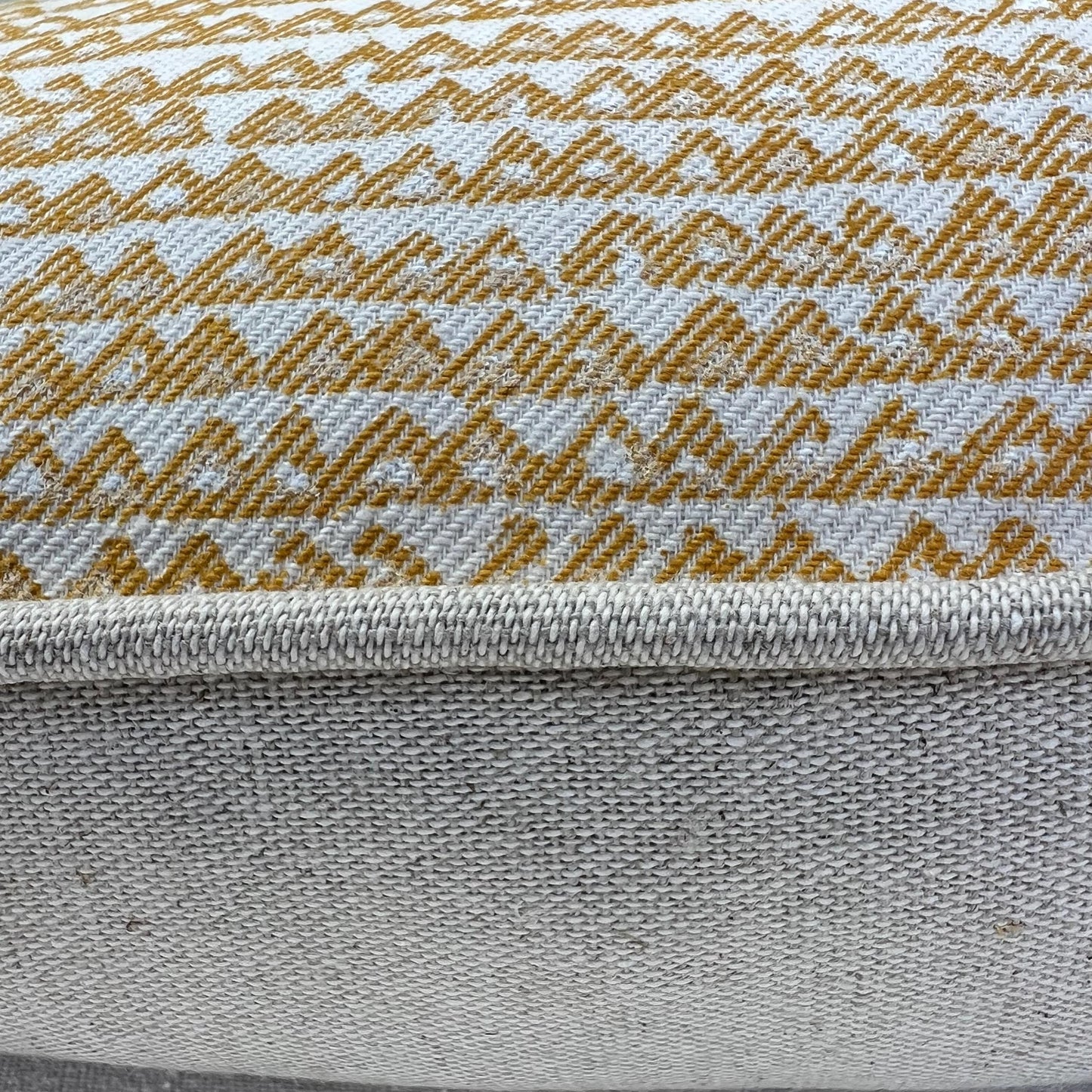 Fermoie Mendip Luxury Designer Decorative Yellow Neutral Cotton Cushion Pillow Throw Cover