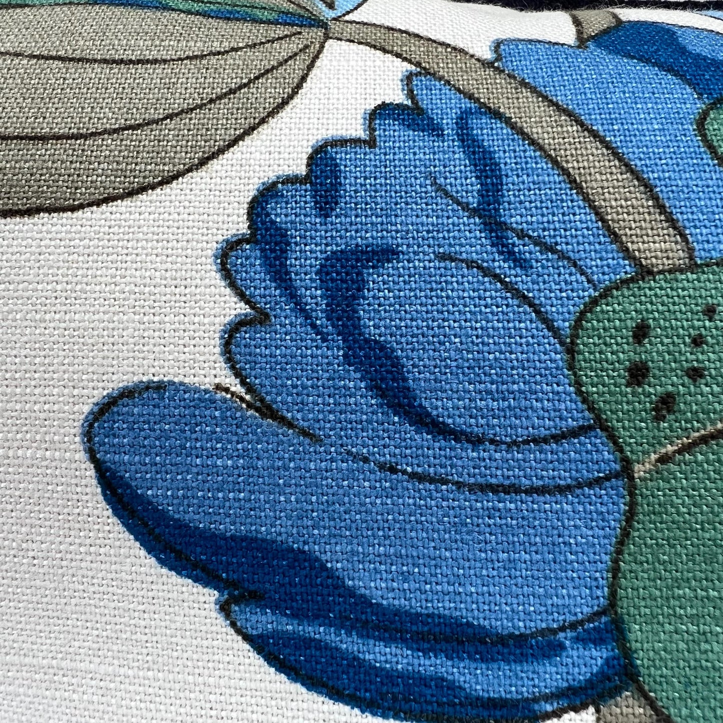 GP & J Baker Nympheus Blue Teal Luxury Designer Decorative Cushion Throw Pillow Cover