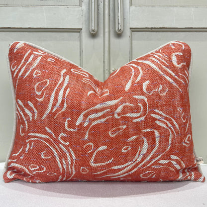 Cushions Made In Fermoie Pebble Decorative Neutral Orange Linen Cushion Pillow Throw Cover