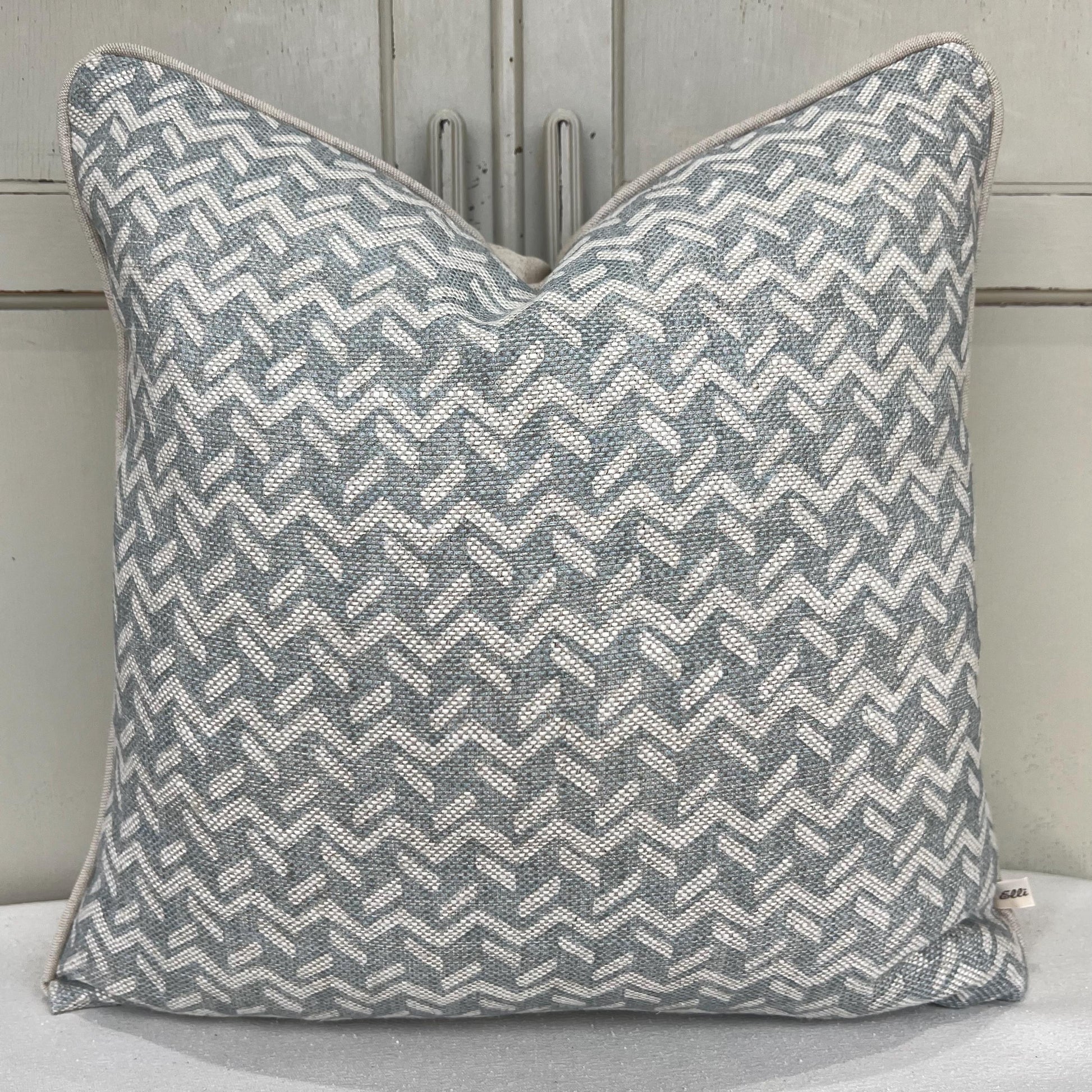 Cushion Covers Made In Fermoie Chiltern Luxury Designer Decorative Neutral Pale Blue Linen Cushion Pillow Throw Cover