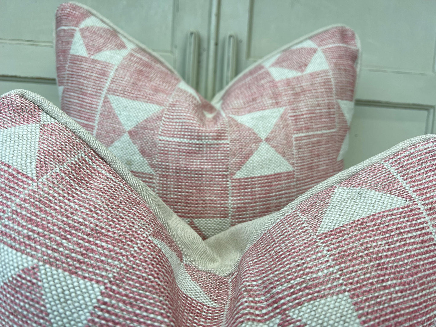 Cushions Made In Fermoie Flag Decorative Pale Pink Neutral Linen Cushion Pillow Throw Cover