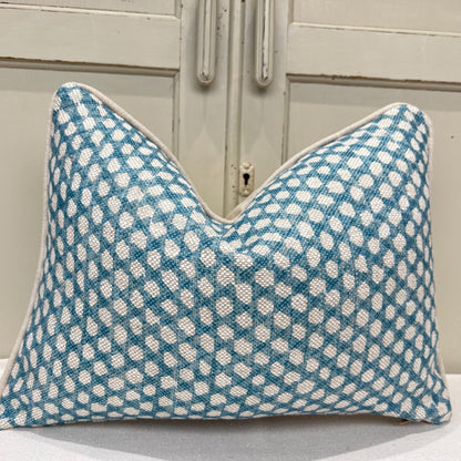 Cushions Made In Fermoie Wicker Luxury Designer Decorative Blue Linen Cushion Pillow Throw Cover