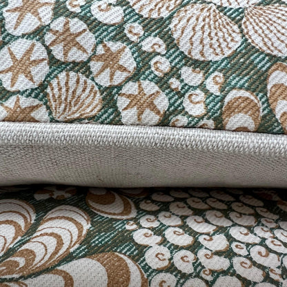 Cushions Made In Fermoie Shell Grotto Luxury Designer Decorative Beige Green Cotton Cushion Pillow Throw Cover