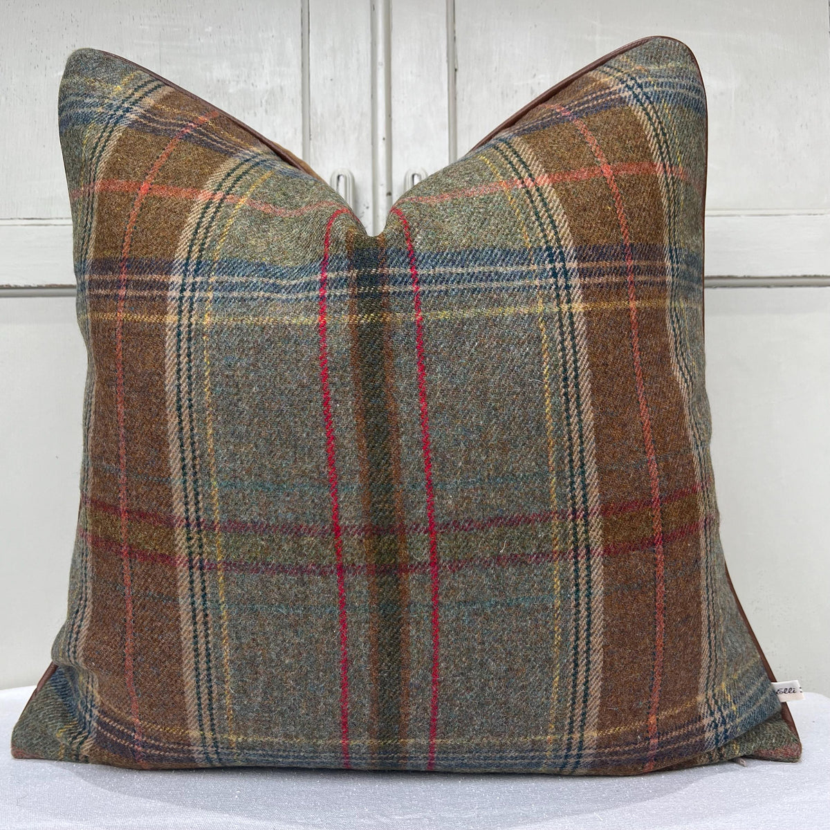 Lee Jofa Mulberry Luxury Designer Shetland Plaid Decorative Cushion Pillow Sofa Cover Double Sided
