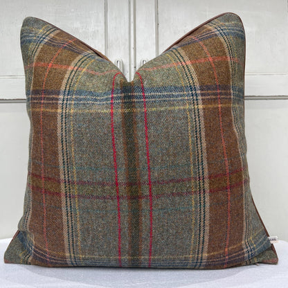 Lee Jofa Mulberry Luxury Designer Shetland Plaid Decorative Cushion Pillow Sofa Cover Double Sided