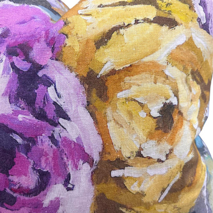 Luxury Designers Guild Viola Floral Linen Throw Cushion Pillow Cover