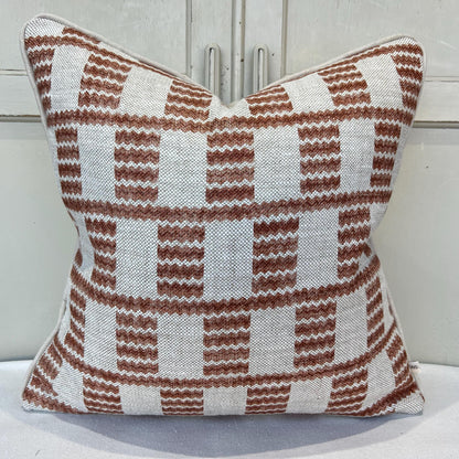 Cushions Made In Fermoie Cove Linen Luxury Designer Decorative Rust Neutral Cushion Pillow Throw Cover