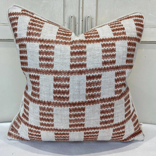 Cushions Made In Fermoie Cove Linen Luxury Designer Decorative Rust Neutral Cushion Pillow Throw Cover