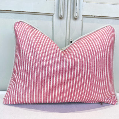 Cushions Made In Fermoie Luxury Designer Poulton Stripe Pink Cushion Pillow Throw Cover