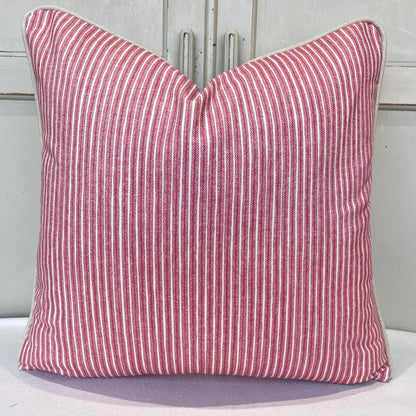 Cushions Made In Fermoie Luxury Designer Poulton Stripe Pink Cushion Pillow Throw Cover