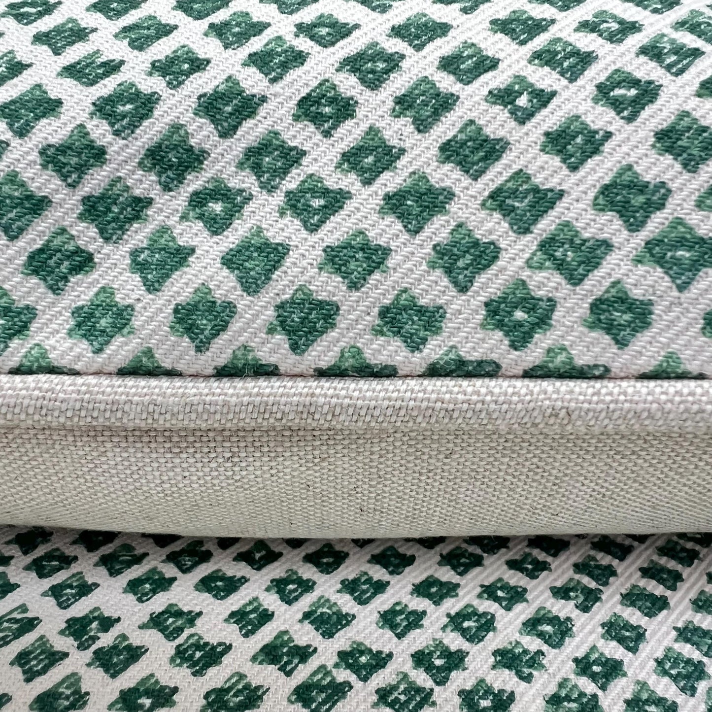 Cushions Made In Fermoie Marden Luxury Designer Decorative Green Cream Cotton Cushion Pillow Throw Cover