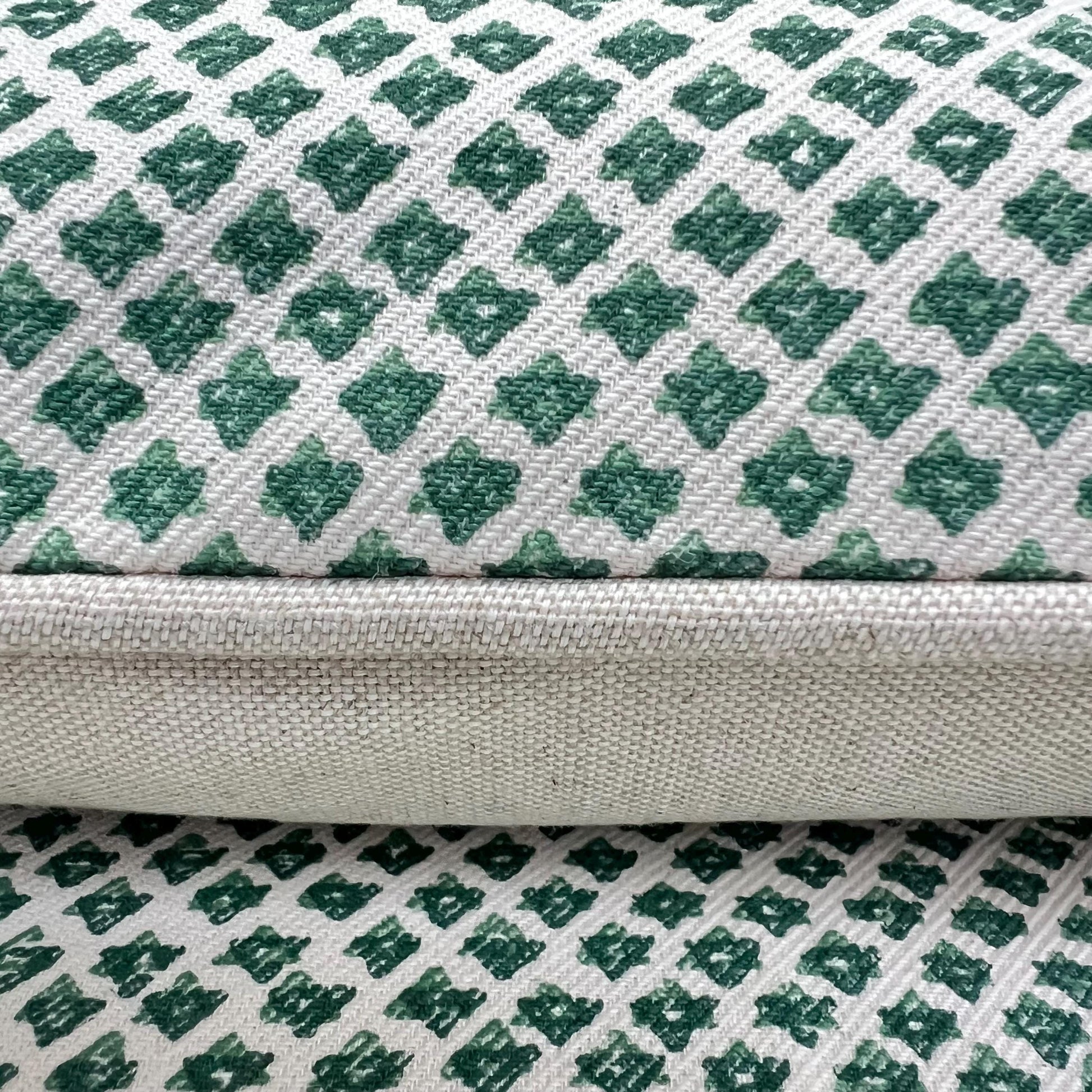 Cushions Made In Fermoie Marden Luxury Designer Decorative Green Cream Cotton Cushion Pillow Throw Cover