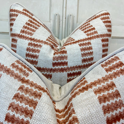 Cushions Made In Fermoie Cove Linen Luxury Designer Decorative Rust Neutral Cushion Pillow Throw Cover