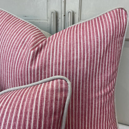 Cushions Made In Fermoie Luxury Designer Poulton Stripe Pink Cushion Pillow Throw Cover