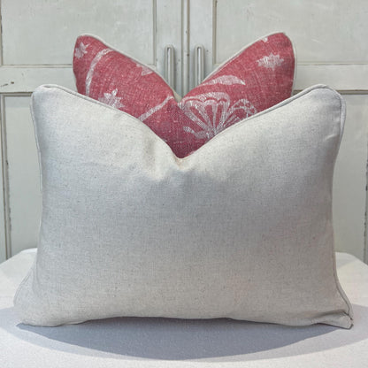 Cushions Made In Fermoie Luxury Designer Astrea Floral Raspberry Red Cushion Pillow Throw Cover