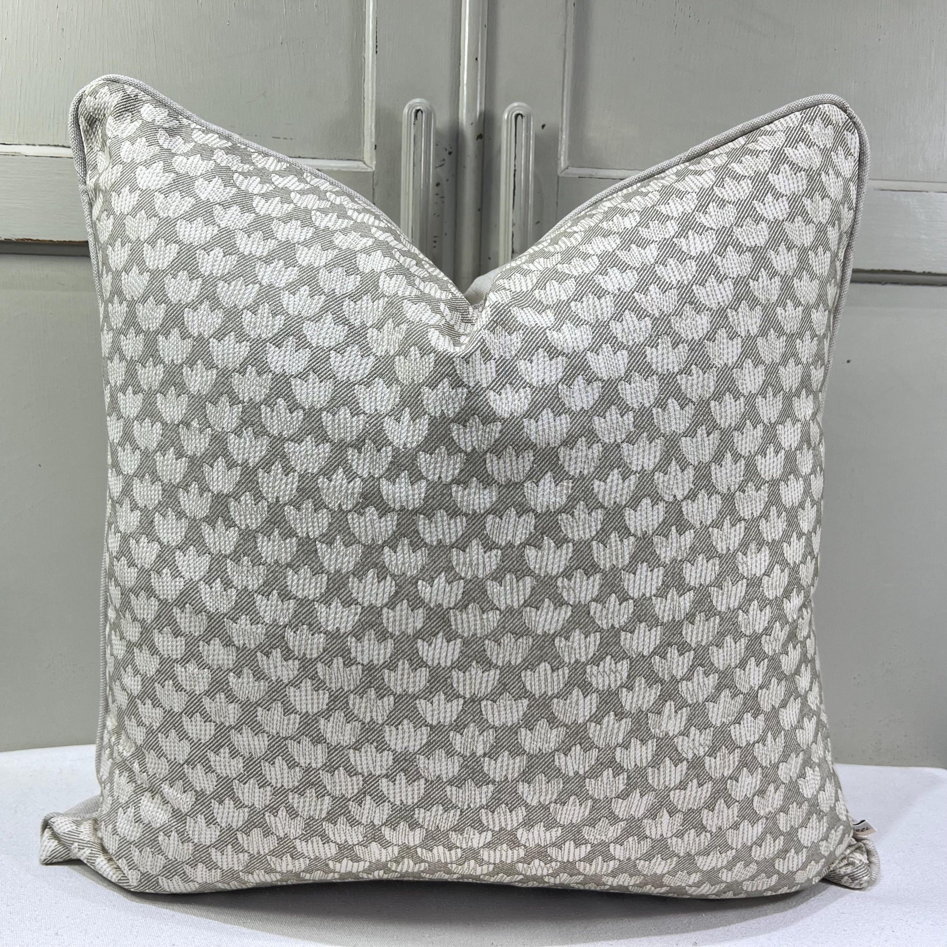 Cushions Made In Fermoie Eythorne Luxury Designer Decorative Pale Green Neutral Cotton Cushion Pillow Throw Cover