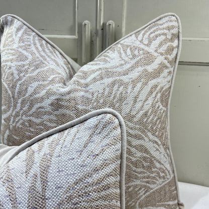 Cushions Made In Fermoie Savernake Linen Luxury Designer Decorative Pale Beige Cushion Pillow Throw Cover