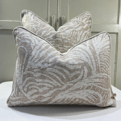 Cushions Made In Fermoie Savernake Linen Luxury Designer Decorative Pale Beige Cushion Pillow Throw Cover