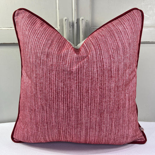 Cushions Made In Fermoie Strie Luxury Designer Decorative Burgundy Cotton Cushion Pillow Throw Cover