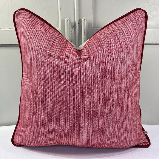 Cushions Made In Fermoie Strie Luxury Designer Decorative Burgundy Cotton Cushion Pillow Throw Cover
