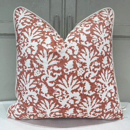Cushions Made In Fermoie Aylsham Luxury Designer Decorative Orange Cotton Cushion Pillow Throw Cover