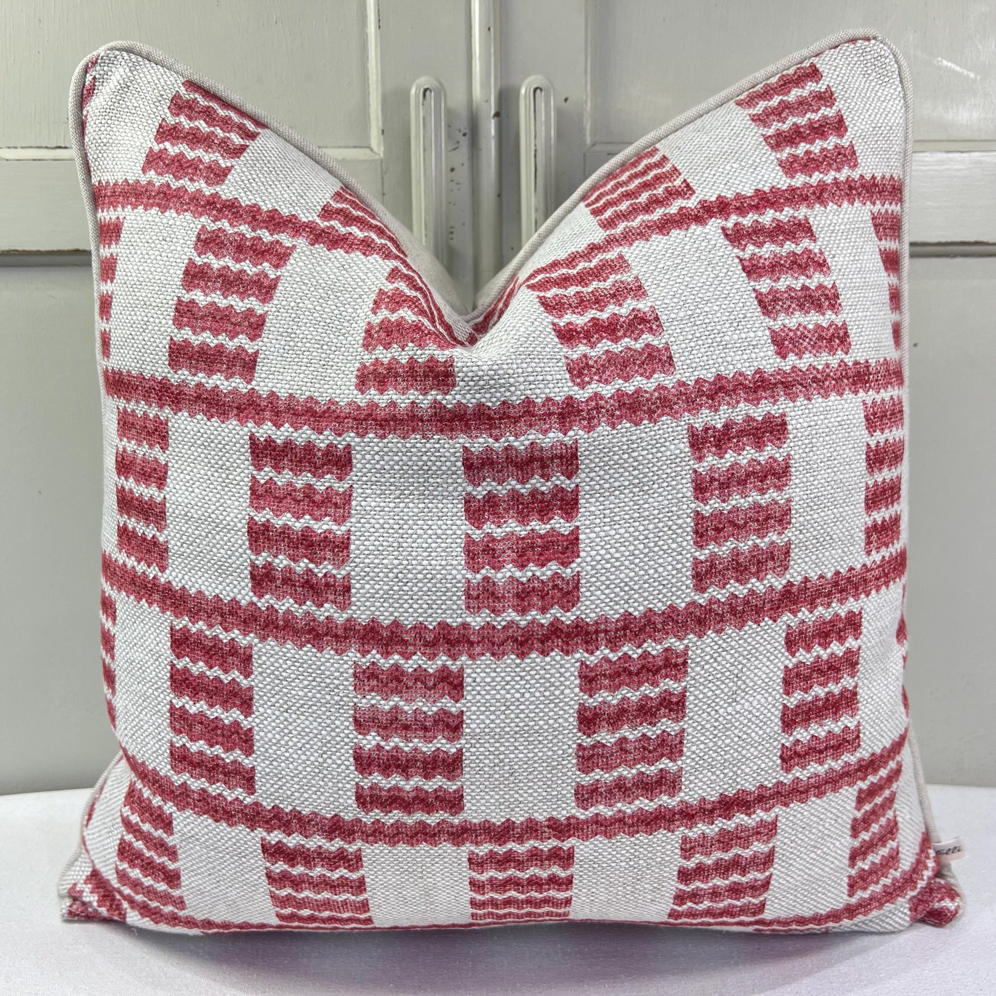 Cushions Made In Fermoie Cove Linen Luxury Designer Decorative Red Neutral Cushion Pillow Throw Cover