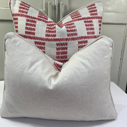 Cushions Made In Fermoie Cove Linen Luxury Designer Decorative Red Neutral Cushion Pillow Throw Cover