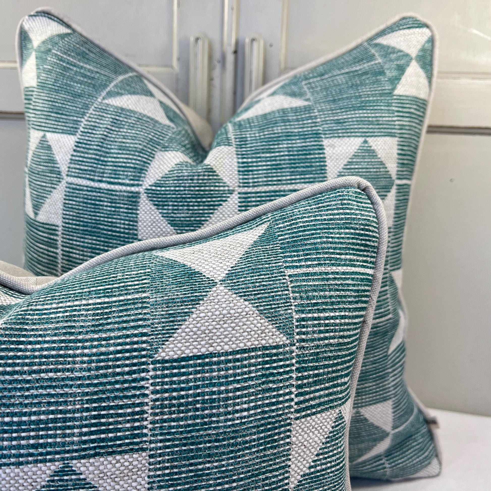 Cushions Made In Fermoie Flag Decorative Dark Green Neutral Linen Cushion Pillow Throw Cover