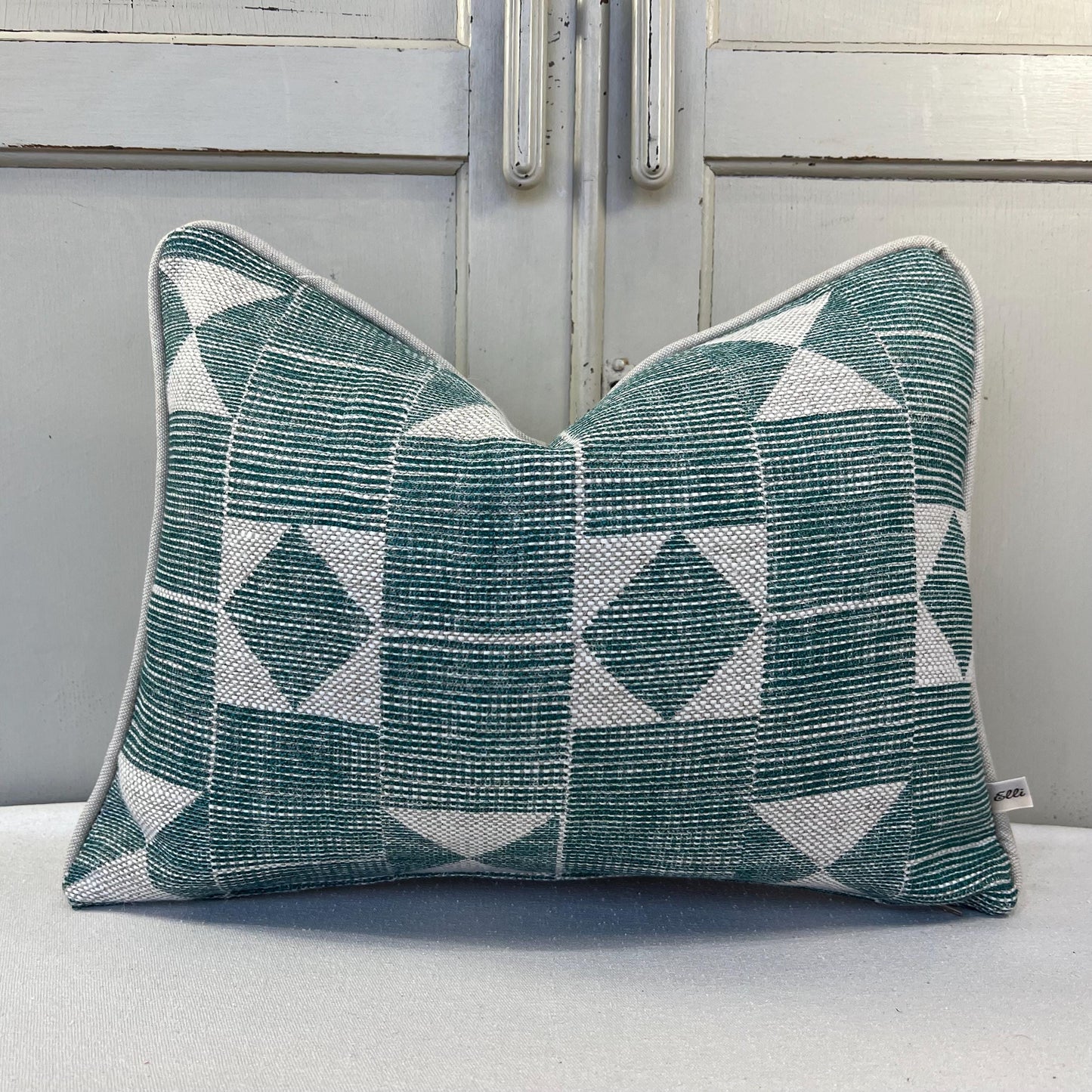 Cushions Made In Fermoie Flag Decorative Dark Green Neutral Linen Cushion Pillow Throw Cover