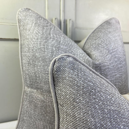 Cushions Made In Fermoie Cloud Luxury Designer Decorative Pale Grey Linen Cushion Pillow Throw Cover