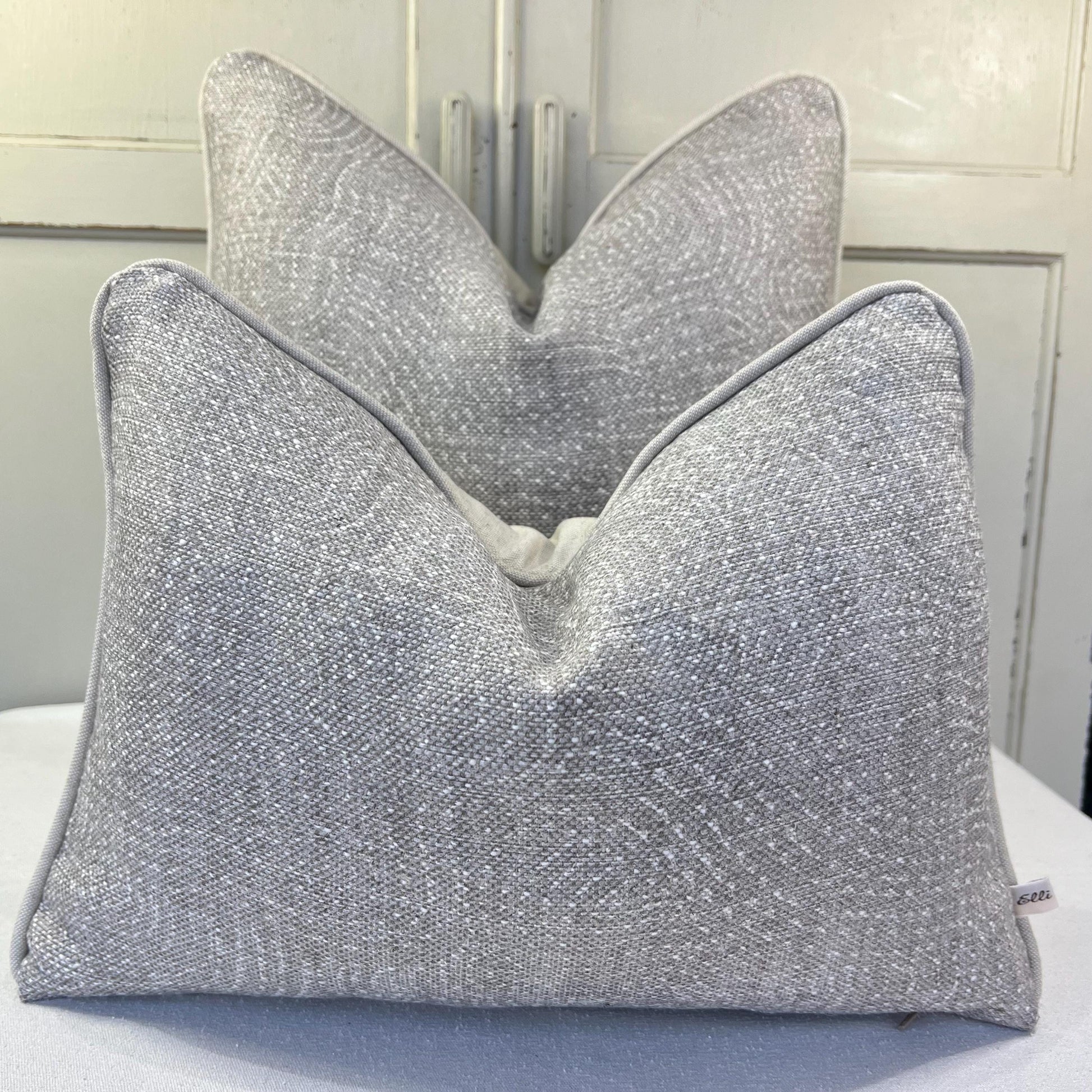 Cushions Made In Fermoie Cloud Luxury Designer Decorative Pale Grey Linen Cushion Pillow Throw Cover