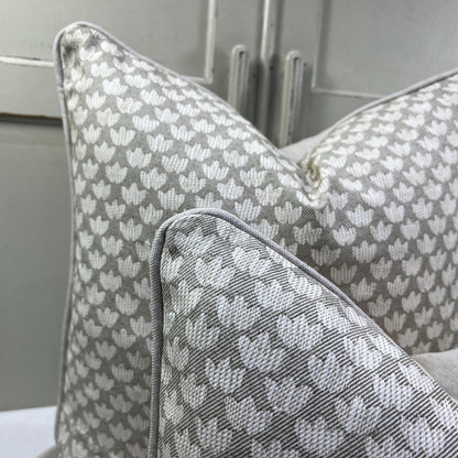 Cushions Made In Fermoie Eythorne Luxury Designer Decorative Pale Green Neutral Cotton Cushion Pillow Throw Cover