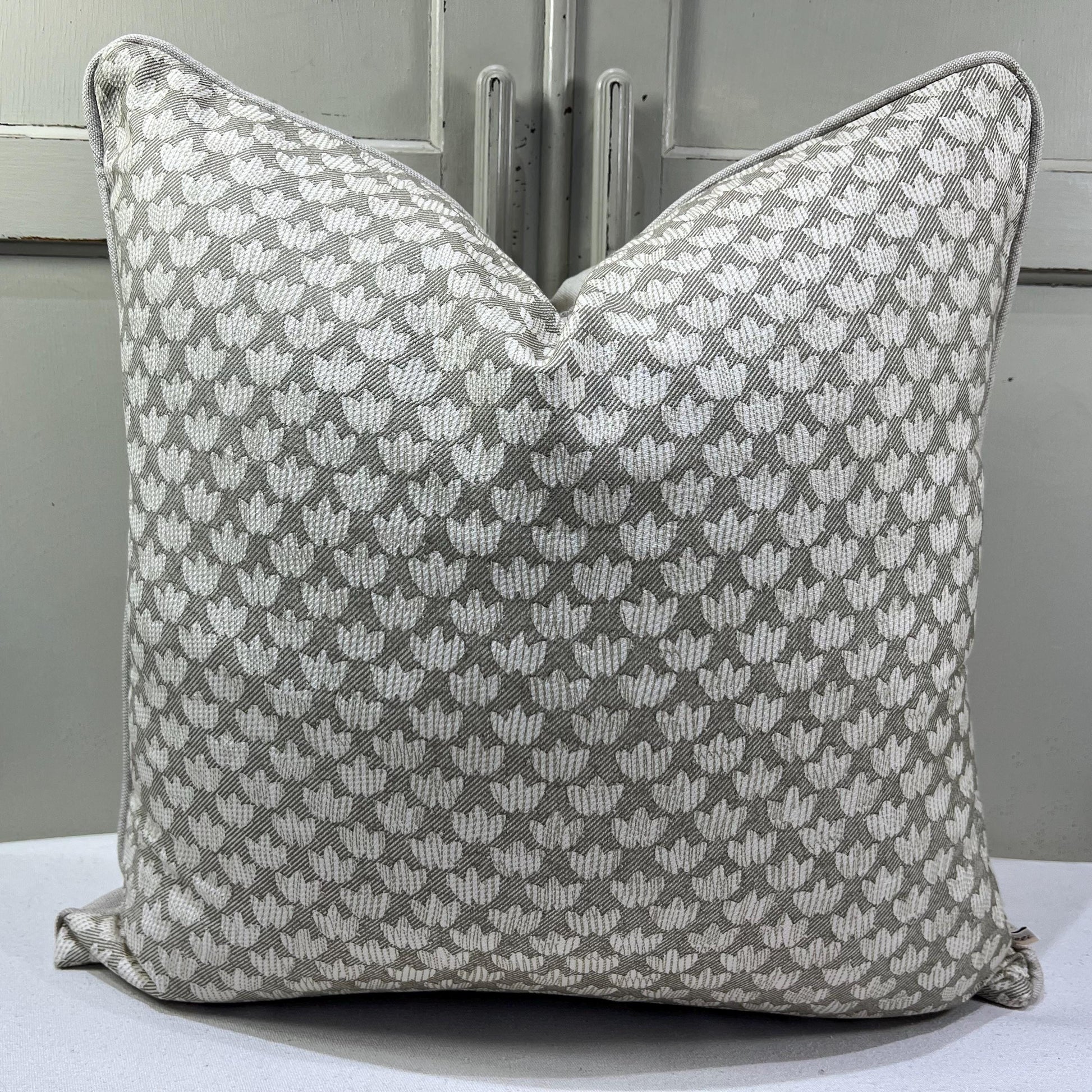 Cushions Made In Fermoie Eythorne Luxury Designer Decorative Pale Green Neutral Cotton Cushion Pillow Throw Cover