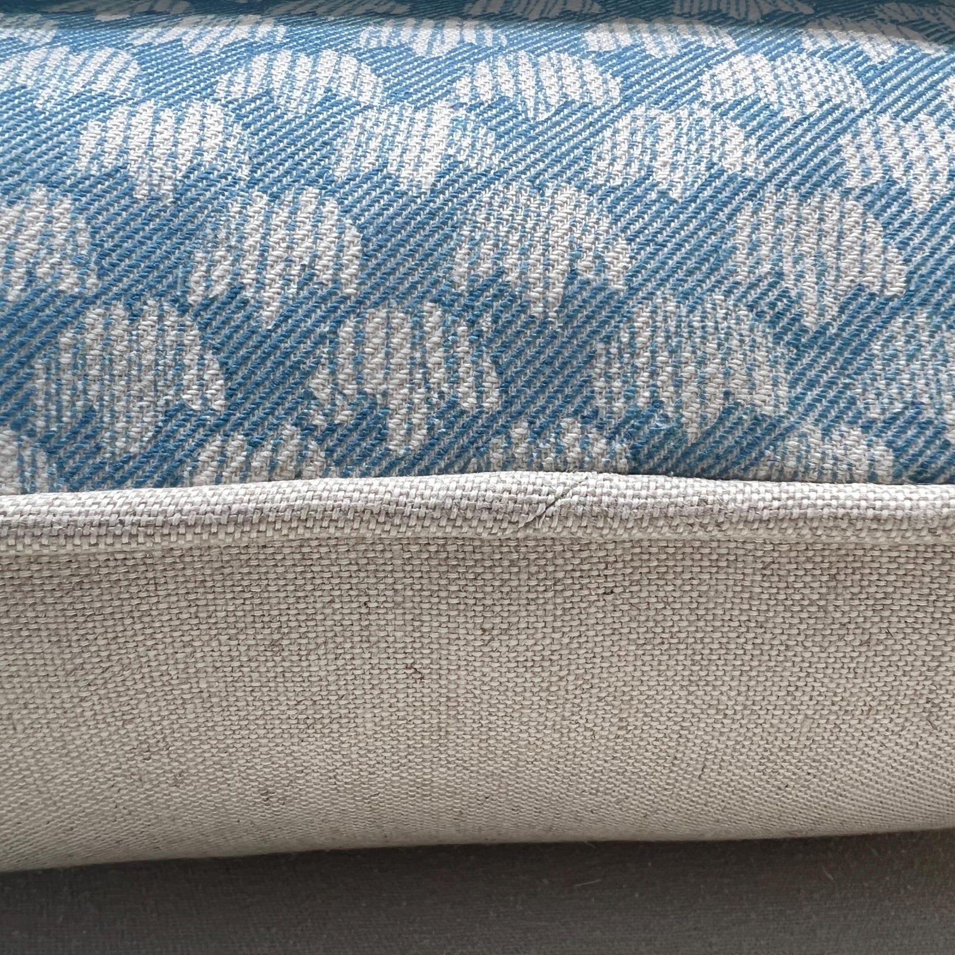 Cushions Made In Fermoie Eythorne Luxury Designer Decorative Blue Neutral Cotton Cushion Pillow Throw Cover