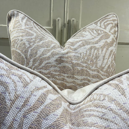 Cushions Made In Fermoie Savernake Linen Luxury Designer Decorative Pale Beige Cushion Pillow Throw Cover